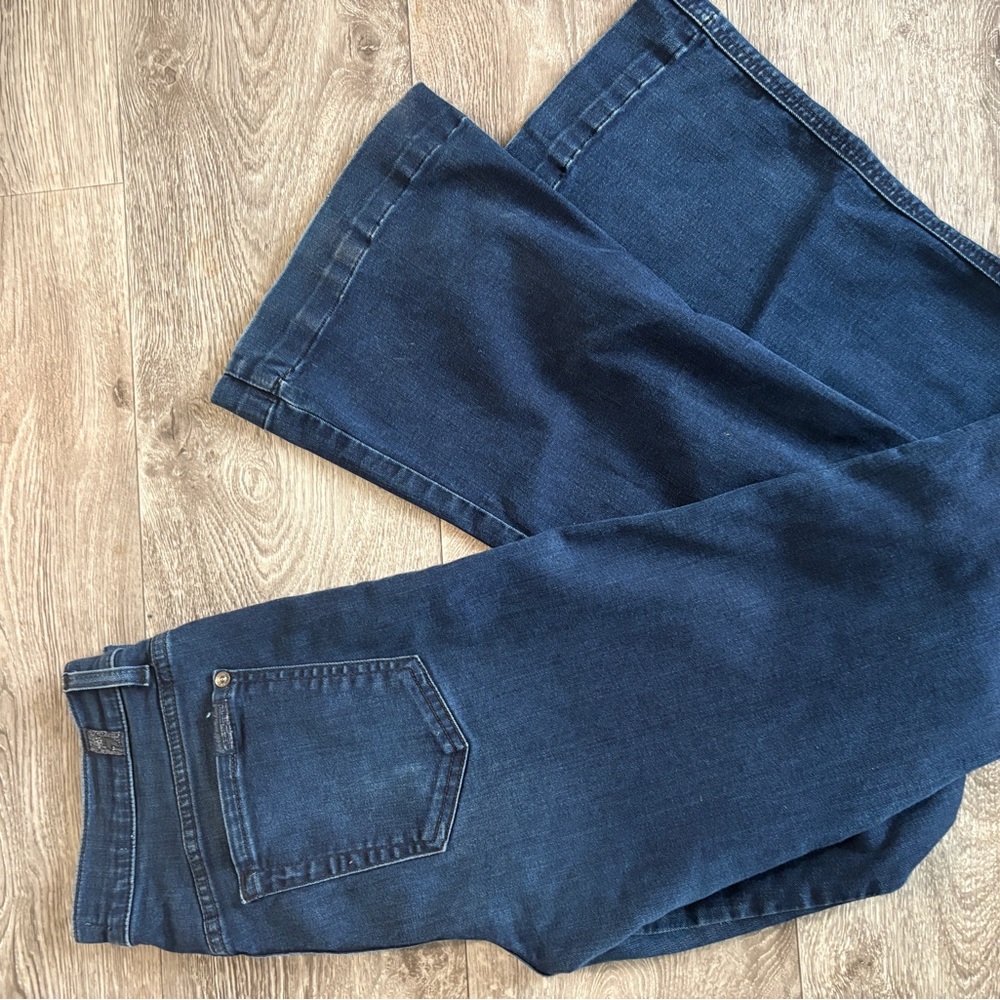 7 For All Mankind Dark Blue Flare Jeans